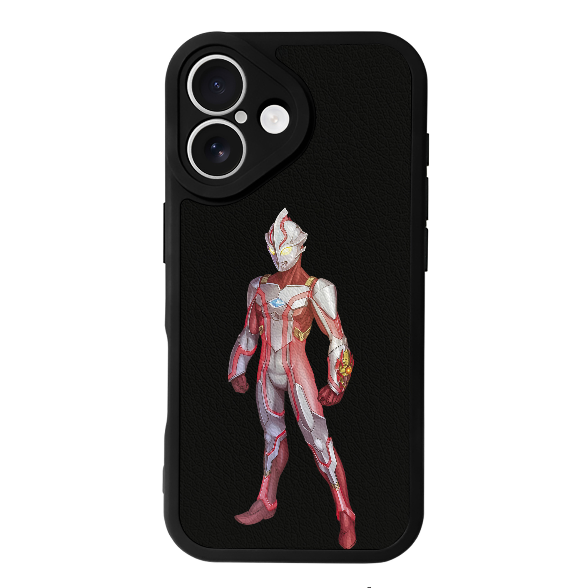 （画像用） ウルトラマン Ultraman 【iPhone 16シリーズ対応】シリコンスマホケース（レザー調） 材質：シリコン